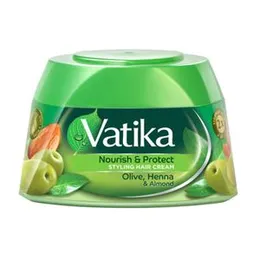 Vatika Styling hair Cream - 140ml OLIVE , HENNA & ALMOND ( Nourish & Product )