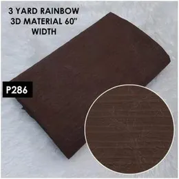 Brown Italian Embossed Fabric 3 Yards 60" Width P286, Italian Embossed Brown Fabric 60" Width 3 Yards, 3D Material 60" Brown Italian Embossed