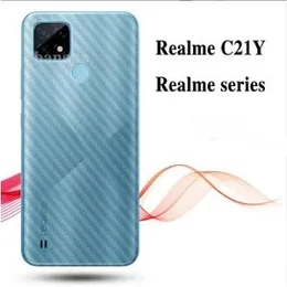 Carbon Fibre back sticker For Realme C21Y
