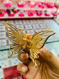 Gold Butterfly Hair Claw Clip â Elegant Metal Hair Accessory for Women