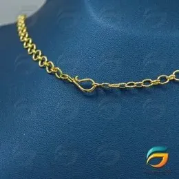 Admiring Gold Plated Beaded  Droplet Short Thali Chain For Women.