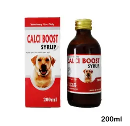 CALCI BOOST SYRUP 200ml Liquid Calcium Supplement with vitamin D for Cats & Dogs