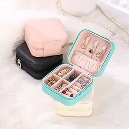 Mini jewelry travel case,small travel jewelry organizer, portable jewelry box travel mini storage organizer portable display storage box jewelry