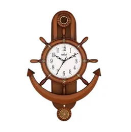 Sonam Wall Clock MO-6847 Pendulum Silent Quartz Modern Plastic Glass Battery 64cm Living Room Clock