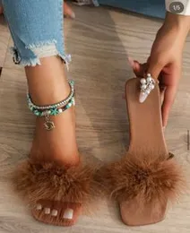 Fluffy Flat Sandals â Comfortable & Stylish, Size 40