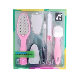 8 in 1 Foot Care Pedicure Tool Set - Removable Feet Pedicure Rasps Callus Shaver Remover Replaceable Foot File Hard Dead Skin Trimmer Manicure Tools S