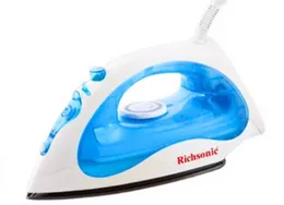 Richsonic Steam Iron RSI-3585ST 1600W Teflon Soleplate Dry Steam Spray Swivel Cord Transparent Tank Household Ironing