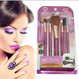 5-Piece Feather Makeup Brush Set