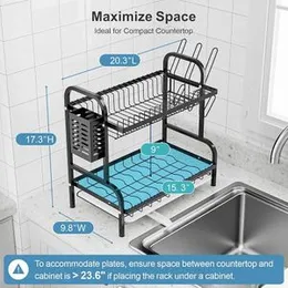 2 Tier Kitchen Dish Drainer