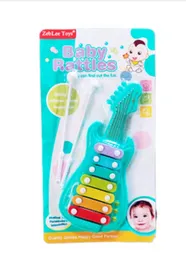 7 Key Mini Guitar Baby Rattles Set
