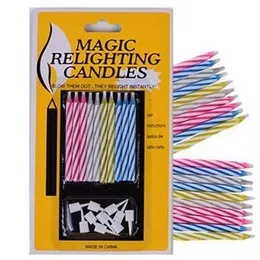 Magic Relighting Candles Happy Birthday Party Candle Cake Decoration