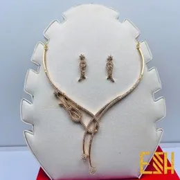 Buy 1 Necklace Get Free Bracelet – Gold Plated Necklace Set with Earrings for Women & Girls
