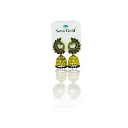 Traditional peacock Designer colures jhumka earrings for Women