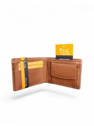 Mens Genuine Leather Book Style Wallet Purse Perse for men sand brown Made in India