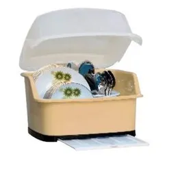 Damro Daxer Plate Rack with Cover â 100% Virgin Plastic, Durable & Hygienic