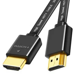 4K 1080P HDMI-compatible Cable 1.5m,3,5, HDMI-compatible to HDMI Cable Gold Plated Video Cables 3D HDMI-compatible Flat Cable for HDTV PS3 Splitter