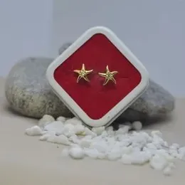Gold Plated New Stone Star Stud Earring.