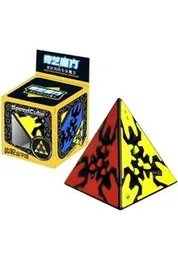QY Gear Cube Pyraminx Pyramid Triangle Shaped 3x3x3 Speed Magic Cube Puzzle - Puzzle Educational Toy