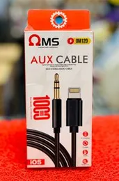OMS OM120 Lightning to 3.5mm Jack Aux Cable.