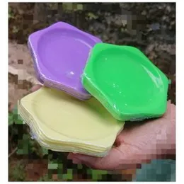 6 pieces plastic Drink Coasters Cup Mat Pad for Home and Kitchen