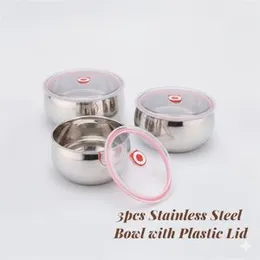 3pcs Stainless Steel Container Set