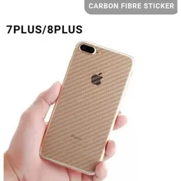 Carbon Fibre back sticker For iPhone 7 Plus 8 Plus