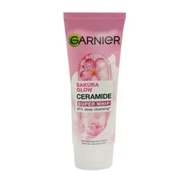 Garnier Sakura Glow Ceramide Super Whip Face Wash 100ml