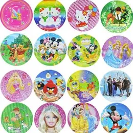 Theme Plate Disposable Paper Plate Decorated Plate Birthday Party 10 Pack Multi Design