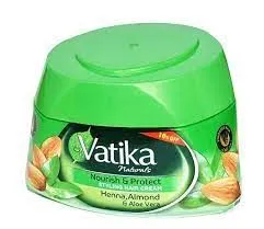 Vatika Naturals Nourish & Protect Styling Hair Cream | Enriched With Henna, Almond (140ml)   hair gel cream