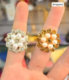 Adjustable pearl rings