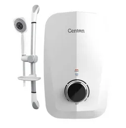 Centon Atlantis AT611ESP-55W Water Heater with Pump white colour- Instant Hot Shower 4.5kW DC Silent Pump Safety Features
