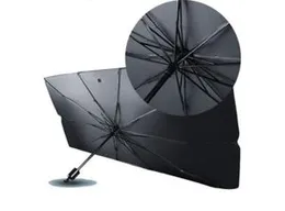 Car Windshield Sun Shade Umbrella | Foldable UV Protection Front Window Cover with Reflective Surface (Pack of 1)