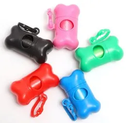 1 Pcs Dog Cleaning Dog Poop Bag Dispenser with Bag Roll Holder Pet Poop Bag Waste Garbage Bag Dispenser