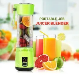 Portable Blender USB Personal Juicer Cup 6 Blades Rechargeable Fruit Mixing Machine For Baby Travel 380ml