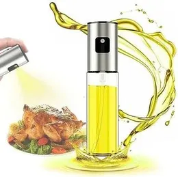 100ml Kitchen Stainless Steel Olive Oil Sprayer Bottle Pump Oil Pot Leak-proof Grill BBQ Sprayer Oil Dispenser BBQ Cookware Tools/Vinegar Olive Oil Sp