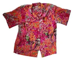 Womenâs Bangkok Green Tiered Blouse | Short Sleeve Solid Western Top â Free Size (015)