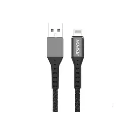 Aspor A167 USB to Lightning Fast Charging Data Cable – 1m High-Speed Sync