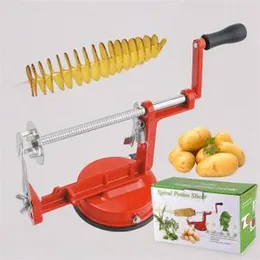 Spiral potato slicer