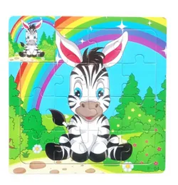 15 Pcs Wooden Jigsaw Puzzle for Kids Montessori - Multi Designs