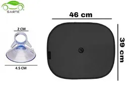 Sarte Car Sun Shade for Side Windows (Black)