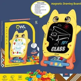Drawing board for children, magnetic drawing board â erasable drawing pad with cartoon animal shapes for kids, art supplies.