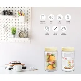200ml Milton Crisp 'n' Clear round plastic PET jars
