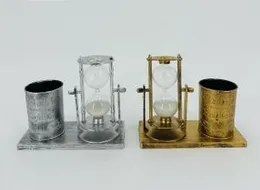vintage-style metallic pen holders