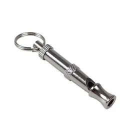 Steel Dog Whistle Adjustable Sound Whistle Key Chain Puppy Obedient Pet Whistle Training Dog