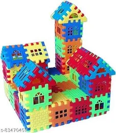 Children Kids Funny Bricks House Building Learning Blocks Construction Toy Set.