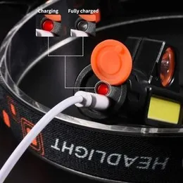 Portable Mini Flashlight Q5+COB Led Head lamp