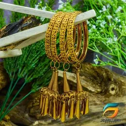 Gold plated bangles dull gold Lover Stylish hanging bangles Eye-catching Design For Women & girls Jewelry..