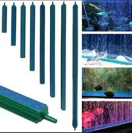 Aquarium Air Stone Bar 4/6/8/10/12/18/24 Inch Fish Tank Bubble Wall Bubbler Fish Tank Bubbler Stone with Plastic Base Square Oxygen Diffuser Air Stone