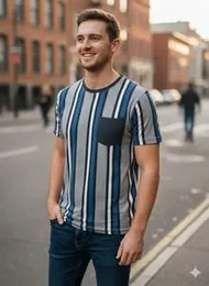 Stripe T-shirt AR31D