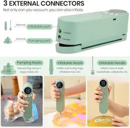 Mini 3-in-1 Cordless Vacuum Sealer for Food â Rechargeable Heat Sealer & Air Pump for Dry/Moist Food Storage, Chip Bags, Balls & Swim Rings â Incl